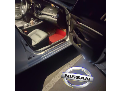 Светодиодные лампы в двери Nissan
