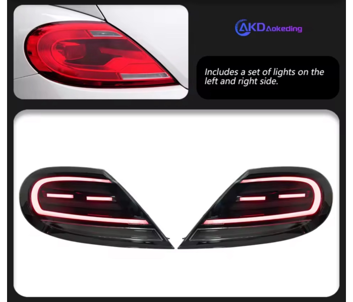 Оптика задня, ліхтарі VW Beetle Led димчасті (13-19 р.в.)