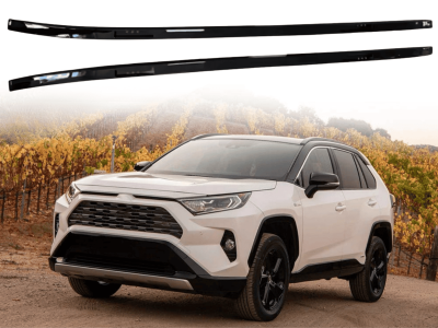 Рейлинги на крышу Toyota RAV4 (2019-2023) черные