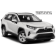 Рейлінги на дах Toyota LRAV4 (2019-2023) чорні