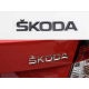 Наклейка-логотип 3D на багажник Skoda чорний глянець