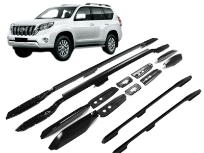 Рейлинги на крышу Toyota Land CRUISER PRADO 150 (2010-2023) черные