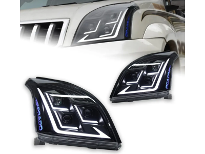 Оптика передня, світлодіодні фари Toyota Prado з DRL (2003-2009)