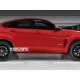 Пороги, накладки на пороги BMW X6 F16 (2014-2019) чорний глянець