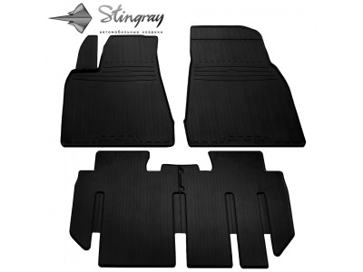 Автомобільні Килимки (4 шт) для Tesla Model X (7 Seats 2 line (2 1)) (2019-...)