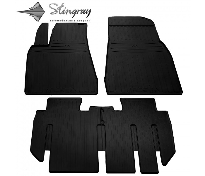 Автомобільні Килимки (4 шт) для Tesla Model X (7 Seats 2 line (2 1)) (2019-...)