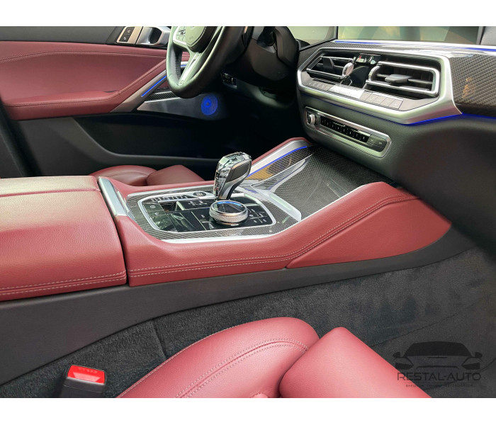 Розкішна кришталева ручка передач + комплект кнопок BMW X5 F15/F16 (логотип M)