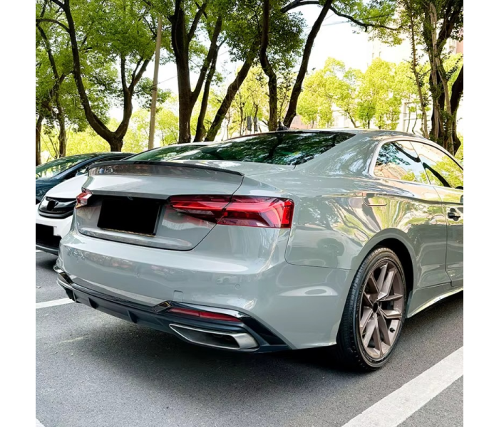 Спойлер на Audi A5 Coupe стиль S5 чорний глянсовий ABS-пластик (2016-...)