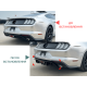Накладка заднього бампера Ford Mustang MK6.5 Чорний глянець (ABS-пластик)