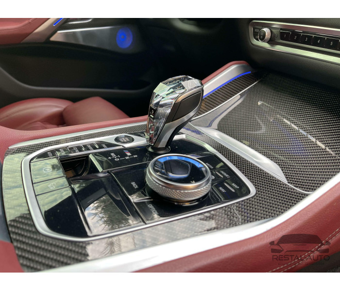 Розкішна кришталева ручка передач + комплект кнопок BMW X5 F15/F16 (логотип M)