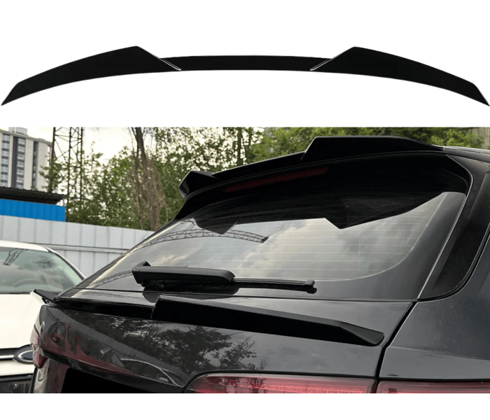 Cпойлер під скло на Audi A4 B8 Avant чорний глянсовий ABS-пластик