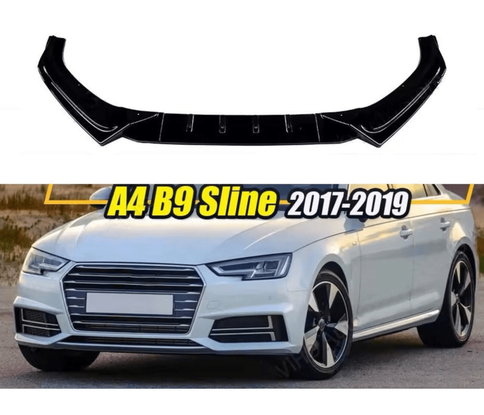 Накладка переднього S-Line бампера Audi A4 B9 (17-19 р.в.)