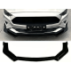 Накладка переднього бампера Ford Mustang MK6.5 Чорний глянець (ABS-пластик)