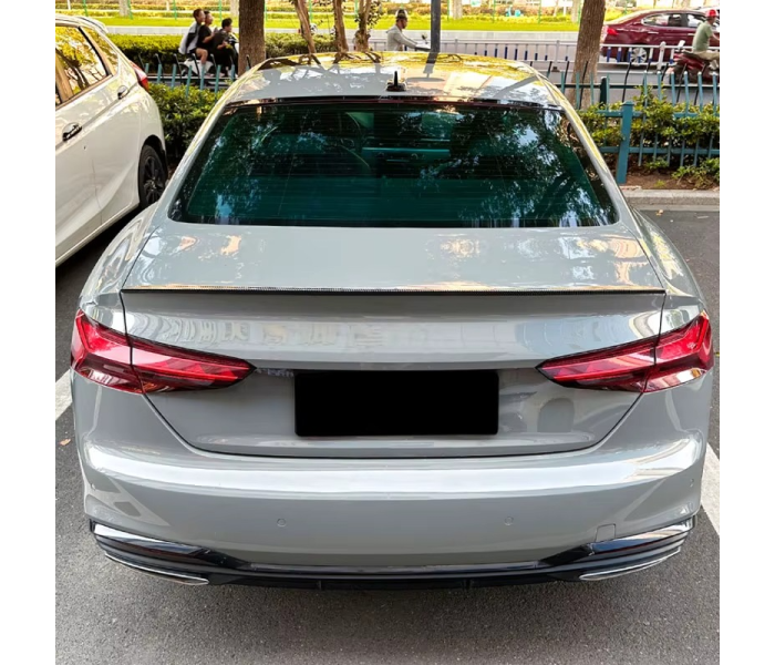 Спойлер на Audi A5 Coupe стиль S5 чорний глянсовий ABS-пластик (2016-...)