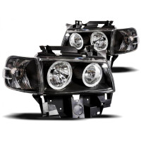 Оптика передня, фари VW T4 Angel Eyes (96-03 р.в.)