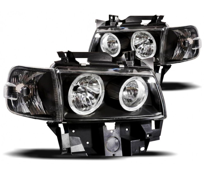 Оптика передня, фари VW T4 Angel Eyes (96-03 р.в.)