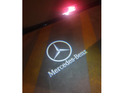 Подсветка дверей с логотипом Mercedes R (W215) ML W164, GL X164