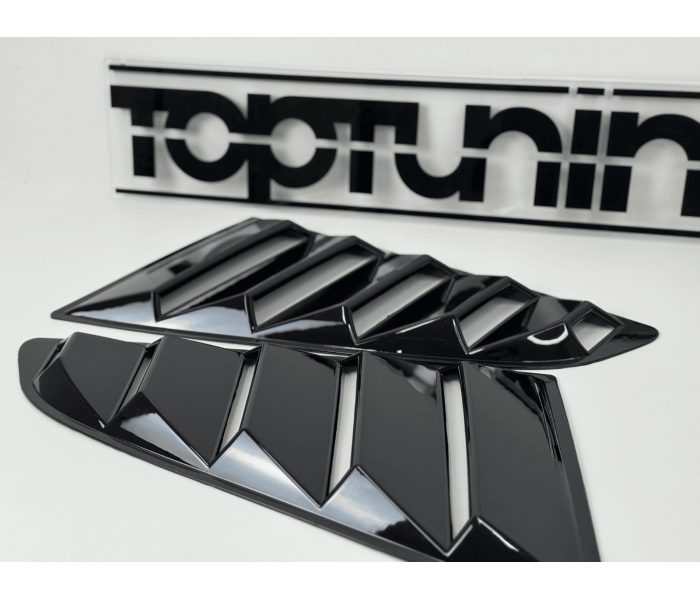 Накладки (зябра) на вікна задніх дверей Ford Mustang (2015-2023)