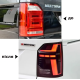 Оптика задня, світлодіодні ліхтарі VW Multivan T6 Caravelle SMOKE