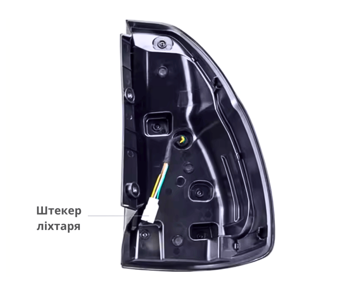 Оптика задня, LED ліхтарі Toyota Land Cruiser Prado 120 димчасті у стилі 2018+