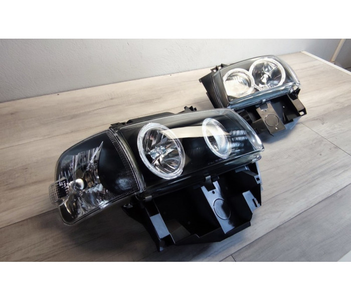 Оптика передня, фари VW T4 Angel Eyes (96-03 р.в.)
