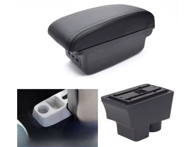 Авомобильный подлокотник, оргвнайзер с USB портами для Skoda Fabia (2008-2014)