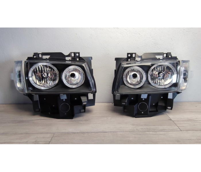 Оптика передня, фари VW T4 Angel Eyes (96-03 р.в.)