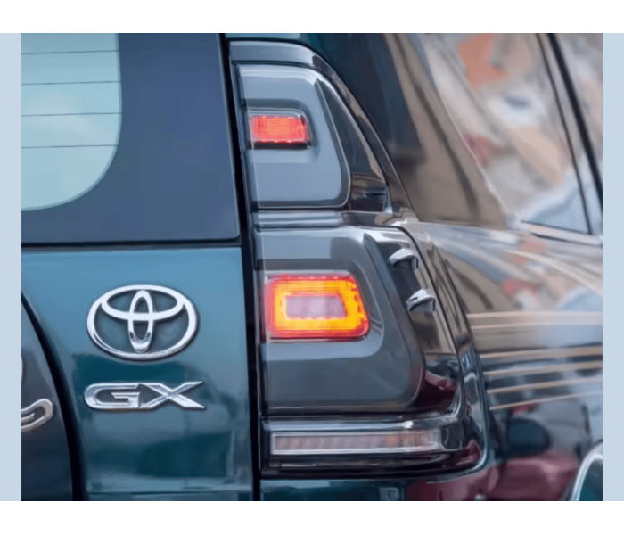 Оптика задня, LED ліхтарі Toyota Land Cruiser Prado 120 димчасті у стилі 2018+