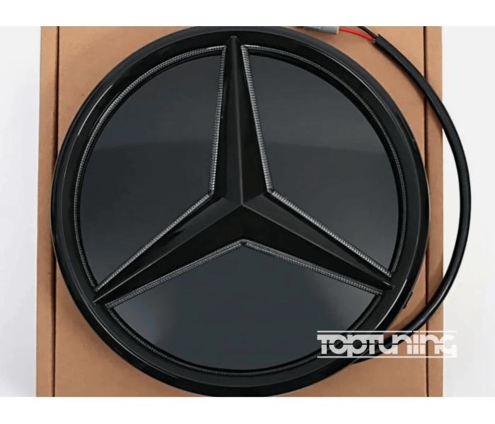 Емблема зірка чорний глянець + LED для Mercedes Benz GLC GLE GLS V-класу X253 W167 X167 W447