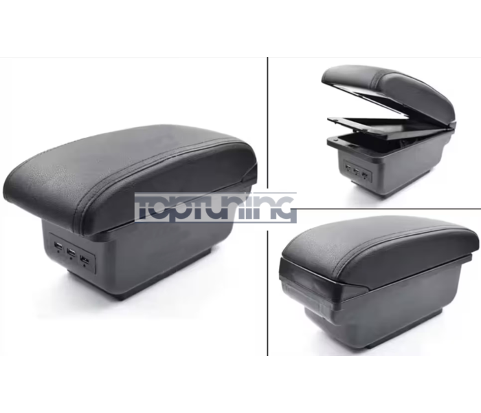 Авомобільний підлокотник-органайзер з USB портами для Skoda Rapid (2013-2018)