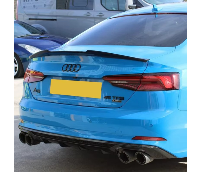 Спойлер на Audi A5 Sportback стиль M4 чорний глянсовий ABS-пластик (2016-...)