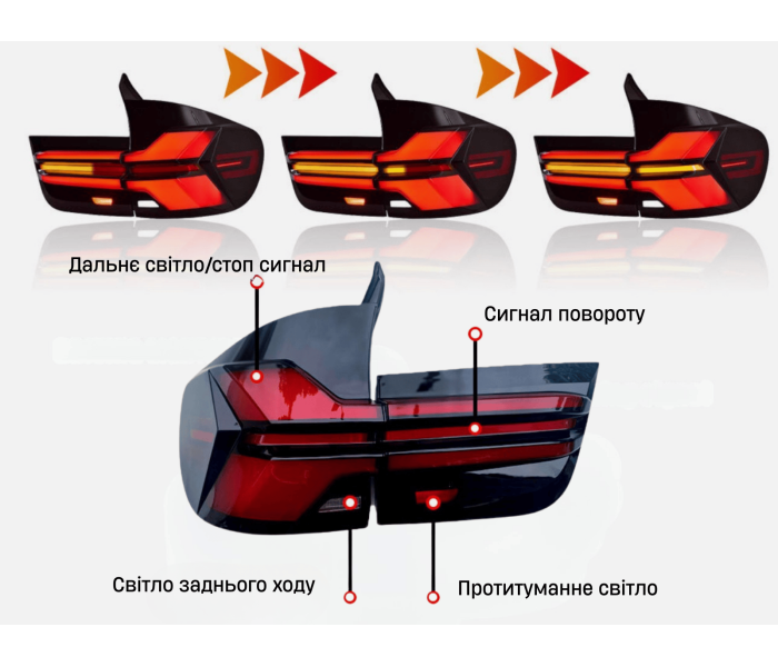 Оптика задня, ліхтарі на БМВ Х5 Е70 (07-13 р.в.)