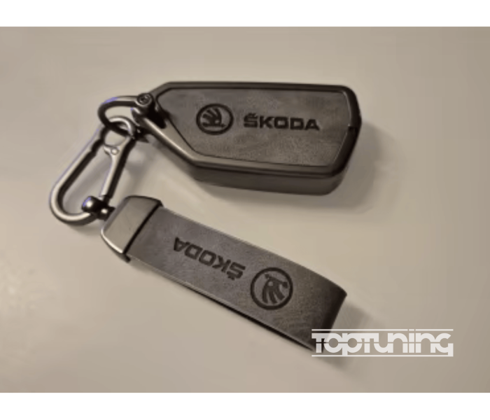 Чохол на смарт-ключ для Skoda Superb A7 Kodiaq Octavia A8 2021 димчатий