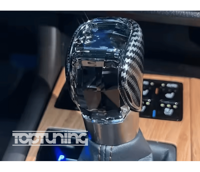 Ручка перемикання передач LEXUS кришталева з оригінальним лого, під карбон