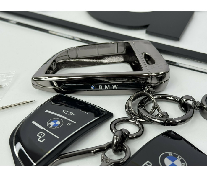 Чохол протектор на ключ для BMW F20 F30 F34 F32 F07 F10 F30 F06 M5 M6 F25 F26 сріблястий