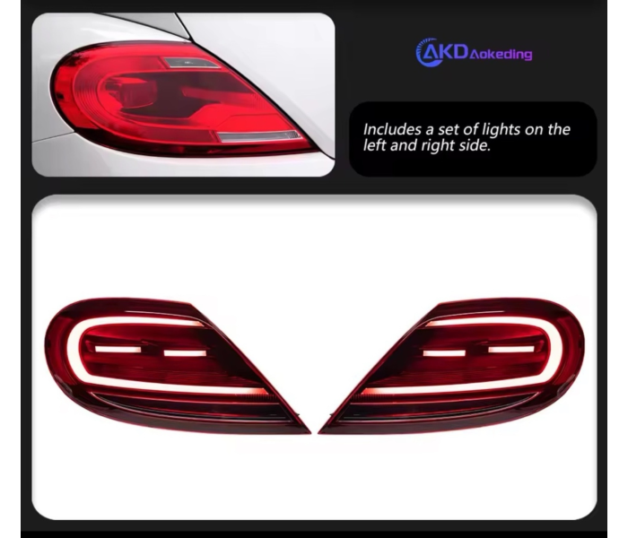 Оптика задня, ліхтарі VW Beetle Led червоні (13-19 р.в.)