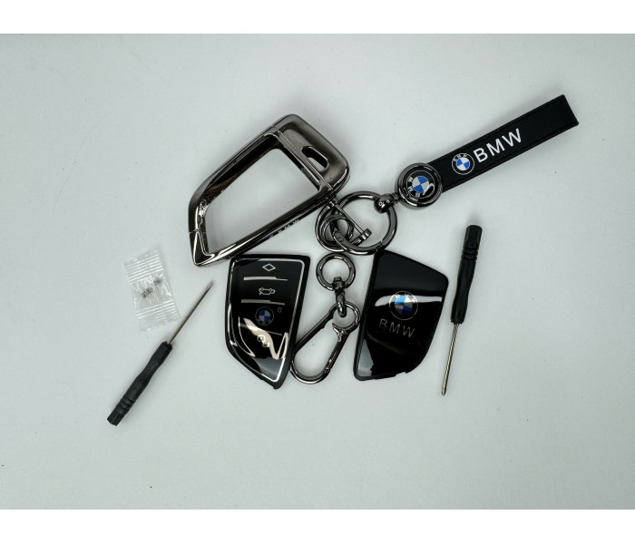 Чохол протектор на ключ для BMW F20 F30 F34 F32 F07 F10 F30 F06 M5 M6 F25 F26 сріблястий