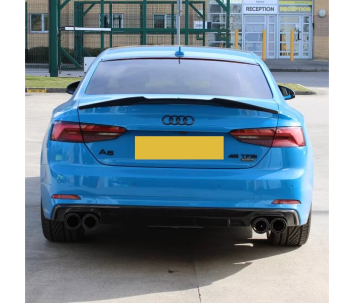Спойлер на Audi A5 Sportback стиль M4 чорний глянсовий ABS-пластик (2016-...)