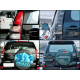 Оптика задня, LED ліхтарі Toyota Land Cruiser Prado 120 димчасті у стилі 2018+