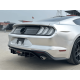 Накладка заднього бампера Ford Mustang MK6.5 Чорний глянець (ABS-пластик)