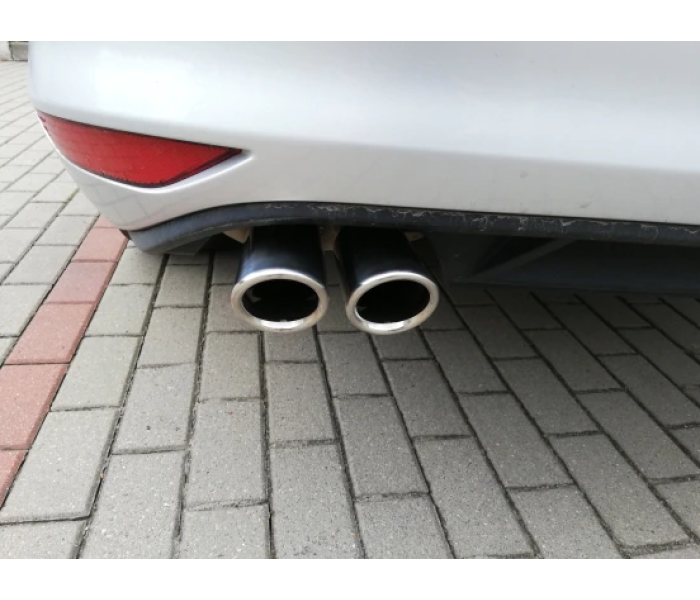 Наконечники глушника Audi A1 A3 A4 Q5 / VW Bora Polo Passat B7 CC Golf 6 7 Tiguan хром 7.5 см