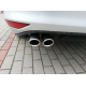 Наконечники глушника Audi A1 A3 A4 Q5 / VW Bora Polo Passat B7 CC Golf 6 7 Tiguan хром 7.5 см