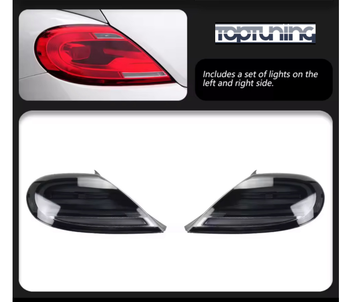 Оптика задня, ліхтарі VW Beetle Led димчасті (13-19 р.в.)