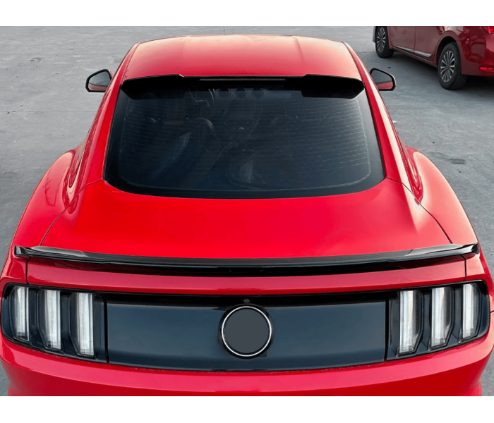 Спойлер на заднє скло Ford Mustang  (ABS-пластик) чорний глянець 15-22 р.в.