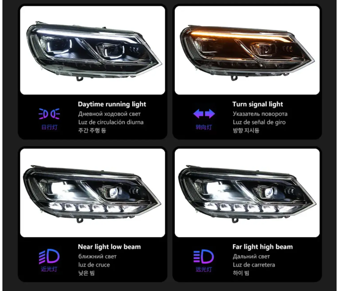Оптика передня, фари Volkswagen Touareg (11-14 р.в.) Halogen