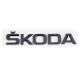 Наклейка-логотип 3D на багажник Skoda чорний глянець
