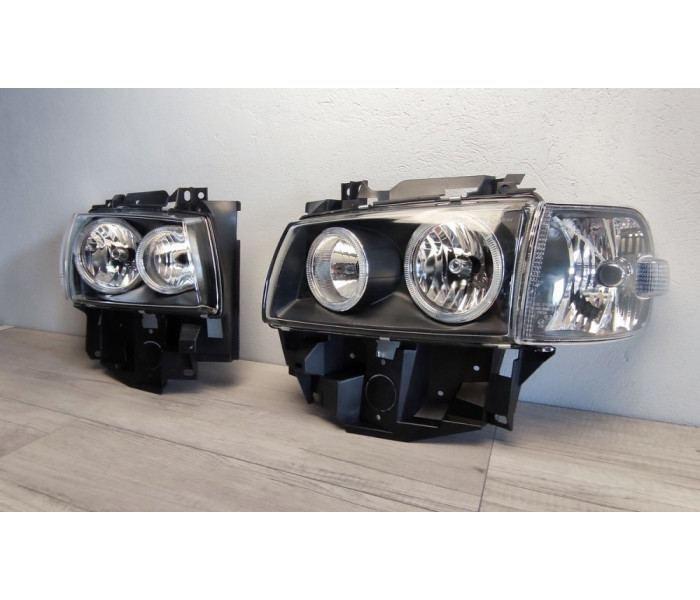 Оптика передня, фари VW T4 Angel Eyes (96-03 р.в.)