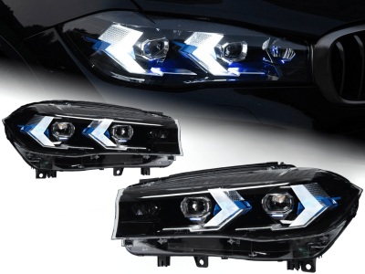 Оптика передня, фари BMW X5 F15 / X6 F16 LED з лінзою