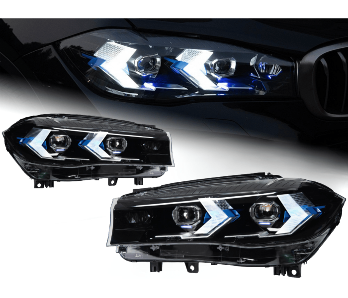 Оптика передня, фари BMW X5 F15 / X6 F16 LED з лінзою