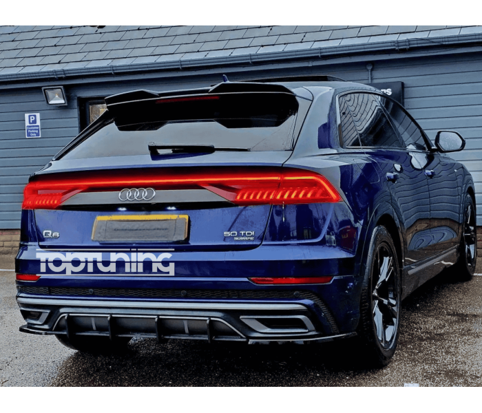 Накладки (дифузори) заднього бампера Audi Q8 S-line (18-23)